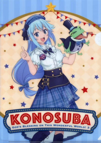 Kazuma & Aqua A4 Clear File Set STUDIO CAST ver. KonoSuba 3