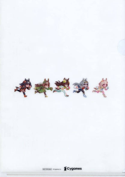 Umamusume Pretty Derby A4 Clear File - Switch Game "Nekketsu Hachamecha Daikanshasai!" Amazon.co.jp Purchase Bonus (Official Amazon/Cygames, Used)