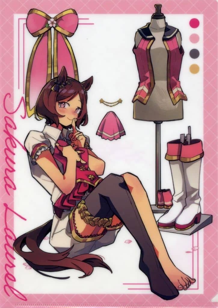 Sakura Laurel A4 Clear File - Umamusume Pretty Derby: Star Blossom Vol.3 Melonbooks Purchase Bonus (Used)