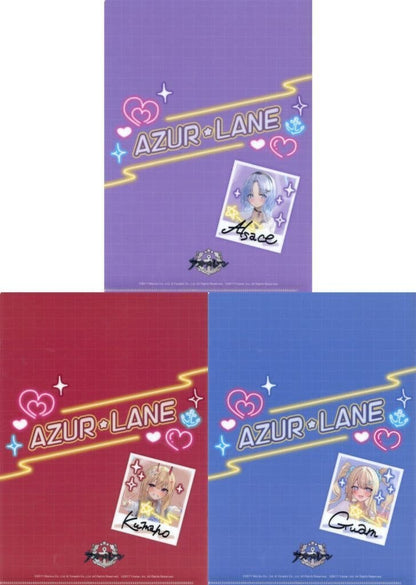 Azur Lane x Don Quijote B (Guam, Kumano, Alsace) A4 Clear File Set