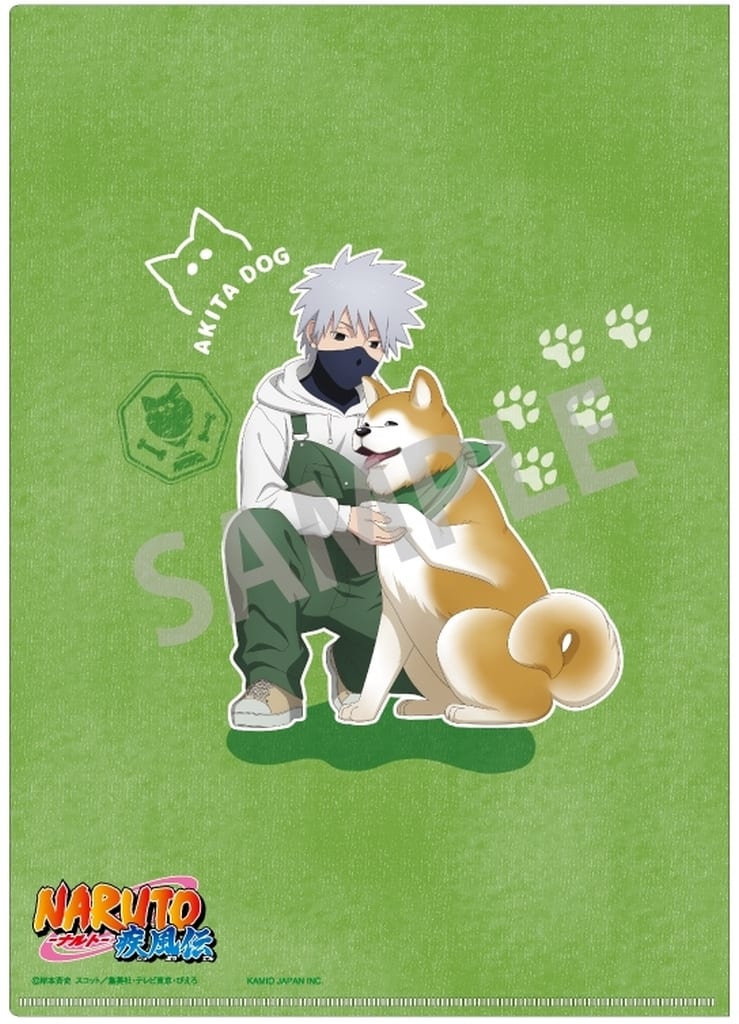Naruto Shippuden Kakashi Hatake Young Era x Animal A4 Clear File