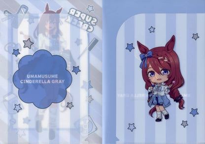 Super Creek A4 W-Pocket Clear File - Umamusume: Cinderella Gray Entertainment Lottery Prize (A4 W-Pocket Clear File) - Pre-owned