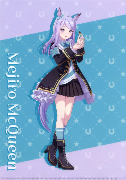 Mejiro McQueen A4 Clear File - Umamusume Pretty Derby × Lawson Promo Original A4 Clear Folder (Pre-owned, Lawson Gift)