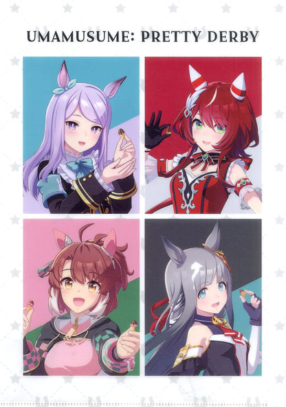 Umamusume Pretty Derby Lawson Collaboration A4 Clear File (Group of 4) - Lawson Purchase Bonus, PP A4 Folder