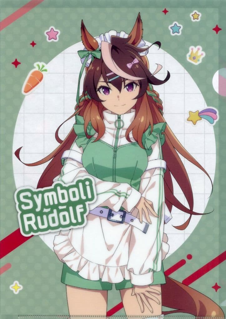 Symboli Rudolf A4 Clear File - Umamusume: Cinderella Gray Charapop Store "Cute Jersey Collection" (Bandai Namco Amusement)