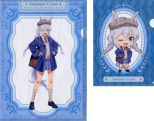 Tamamo Cross A4 & A5 Clear File Set - Umamusume: Cinderella Gray Entertainment Kuji 2nd Prize (Pre-owned)