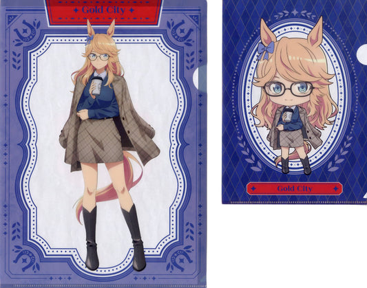 Gold City A4 & A5 Clear File Set - Clear File Prize from Umamusume: Cinderella Gray Entertainment Kuji Vol.2