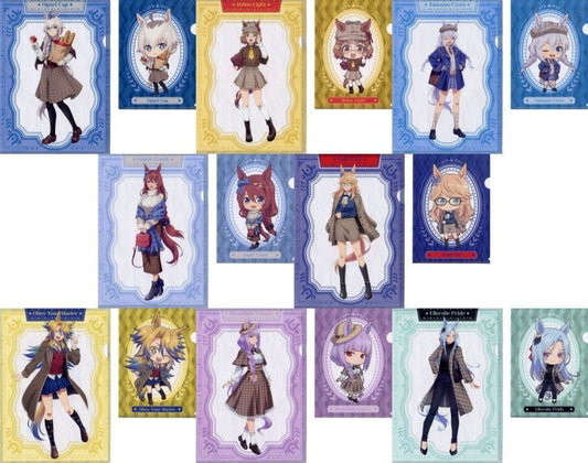 Umamusume: Cinderella Gray A4 & A5 Clear File Set - Entertainment Kuji 2nd Edition — Complete 8-Item Set (A4/A5 Clear Folders)