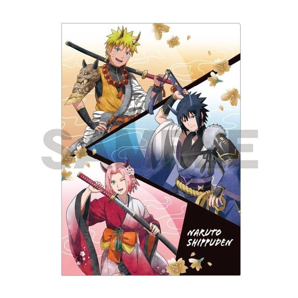 Naruto, Sasuke & Sakura Single Clear File - Oni Nuance Color - Naruto Shippuden