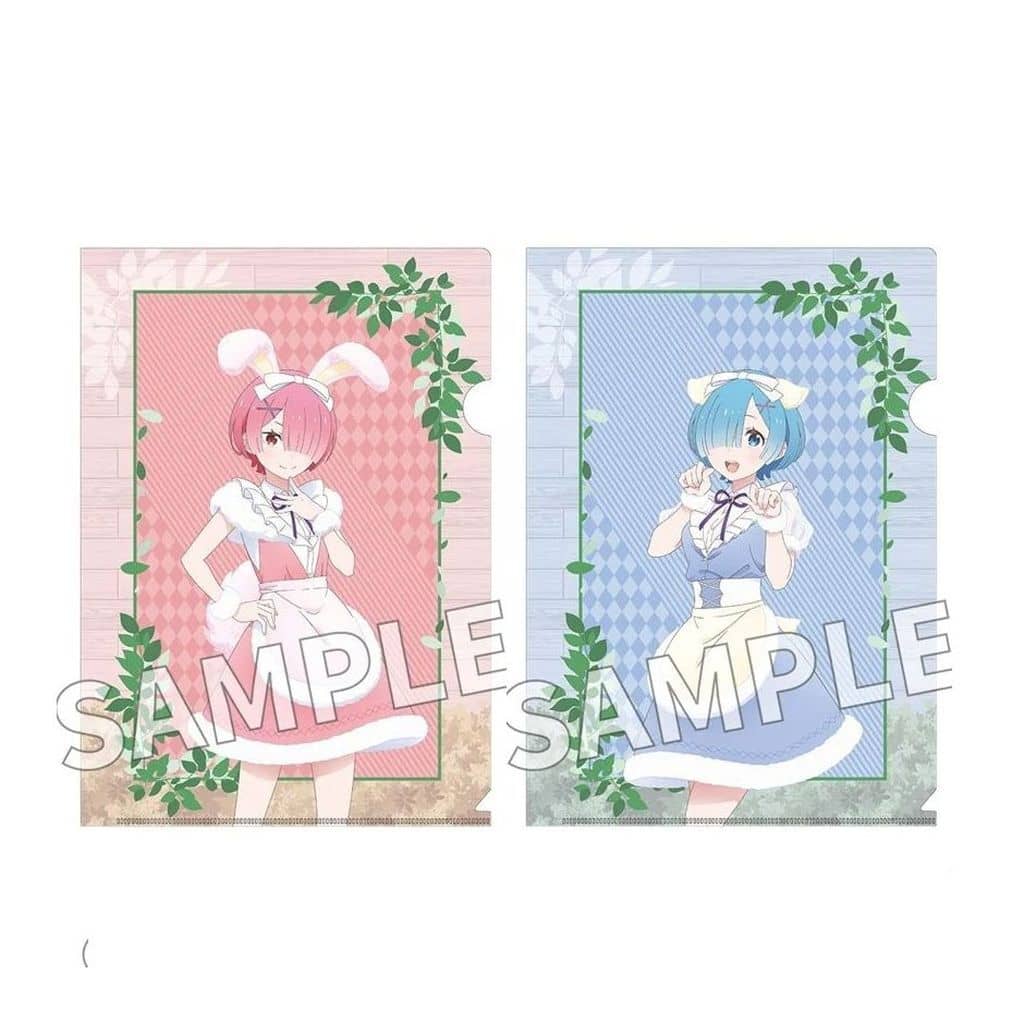 Ram & Rem A4 Clear File Set (2-Piece) FANTASY FOREST Ver.