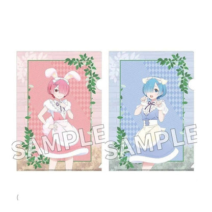 Ram & Rem A4 Clear File Set (2-Piece) FANTASY FOREST Ver.