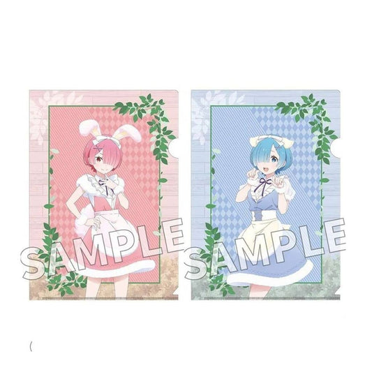 Ram & Rem A4 Clear File Set (2-Piece) FANTASY FOREST Ver.