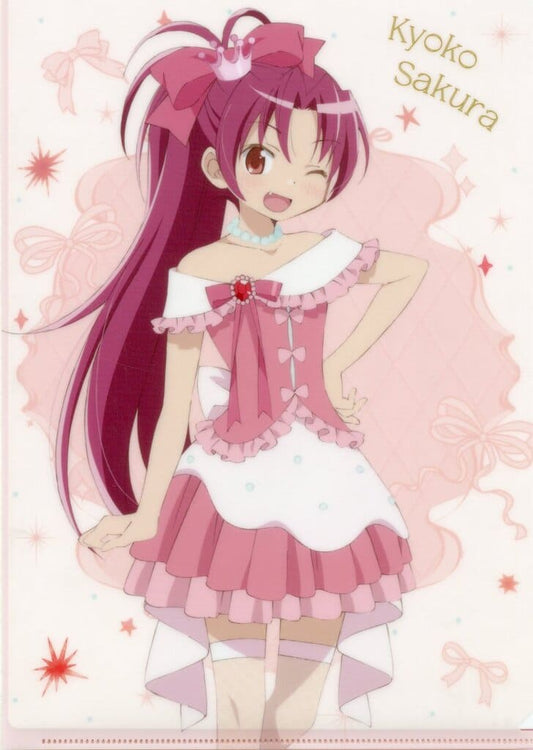 Kyoko Sakura A4 Clear File - Puella Magi Madoka Magica Movie: Walpurgisnacht × Lawson Campaign Bonus (Pre-owned)