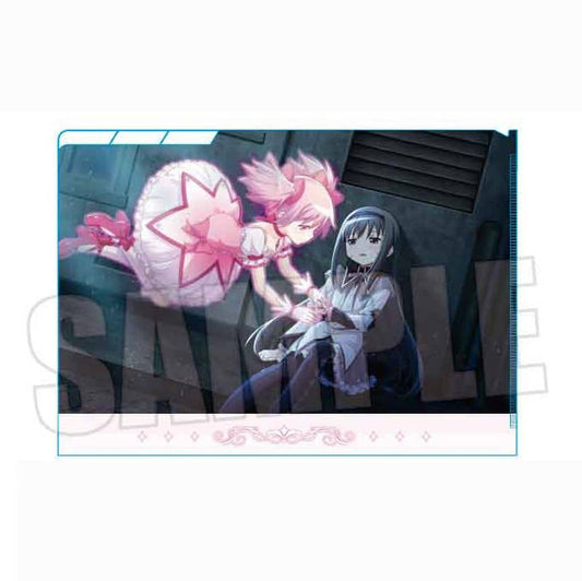 Madoka & Homura 3-Pocket Clear File - Puella Magi Madoka Magica: Magia Exedra (Bell House) Approx. 220 x 310 mm - Pre-owned