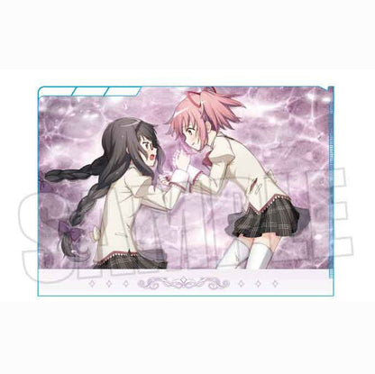Madoka Kaname & Homura Akemi 3-Pocket Clear File - Puella Magi Madoka Magica: Magia Exedra (BellHouse) Approx. 220 x 310 mm - Pre-owned