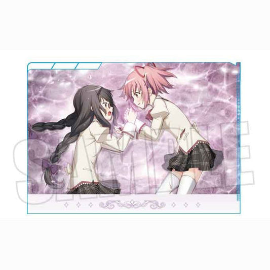 Madoka Kaname & Homura Akemi 3-Pocket Clear File - Puella Magi Madoka Magica: Magia Exedra (BellHouse) Approx. 220 x 310 mm - Pre-owned