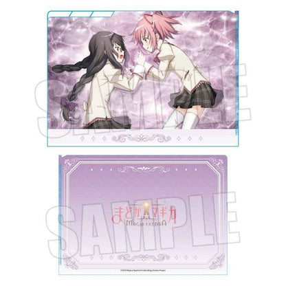 Madoka Kaname & Homura Akemi 3-Pocket Clear File - Puella Magi Madoka Magica: Magia Exedra (BellHouse) Approx. 220 x 310 mm - Pre-owned