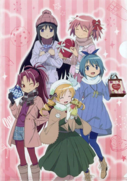 Puella Magi Madoka Magica A4 Clear File - Morinaga Seika Promotional Bonus (Pre-owned, A4 Size)