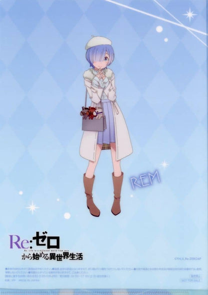 Rem A4 Clear File Re:Zero x 7-Eleven Bonus
