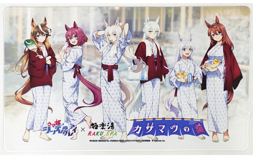 Umamusume: Cinderella Gray Collab Desk Mat — GK Marketing — Gokurakuyu RAKU SPA Kasamatsu no Yu Online-Exclusive (60×35cm, 3mm) (Pre-owned)