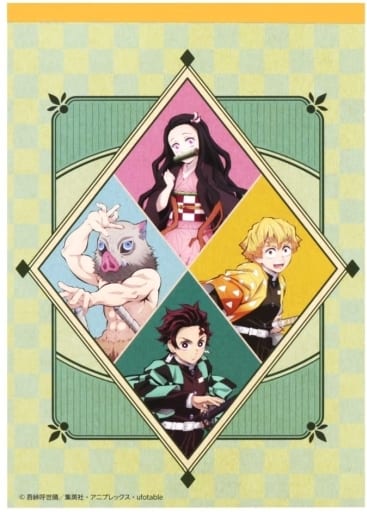 Demon Slayer: Kimetsu no Yaiba A6 Memo Pad KM1, Sun-Star Stationery, Pre-owned