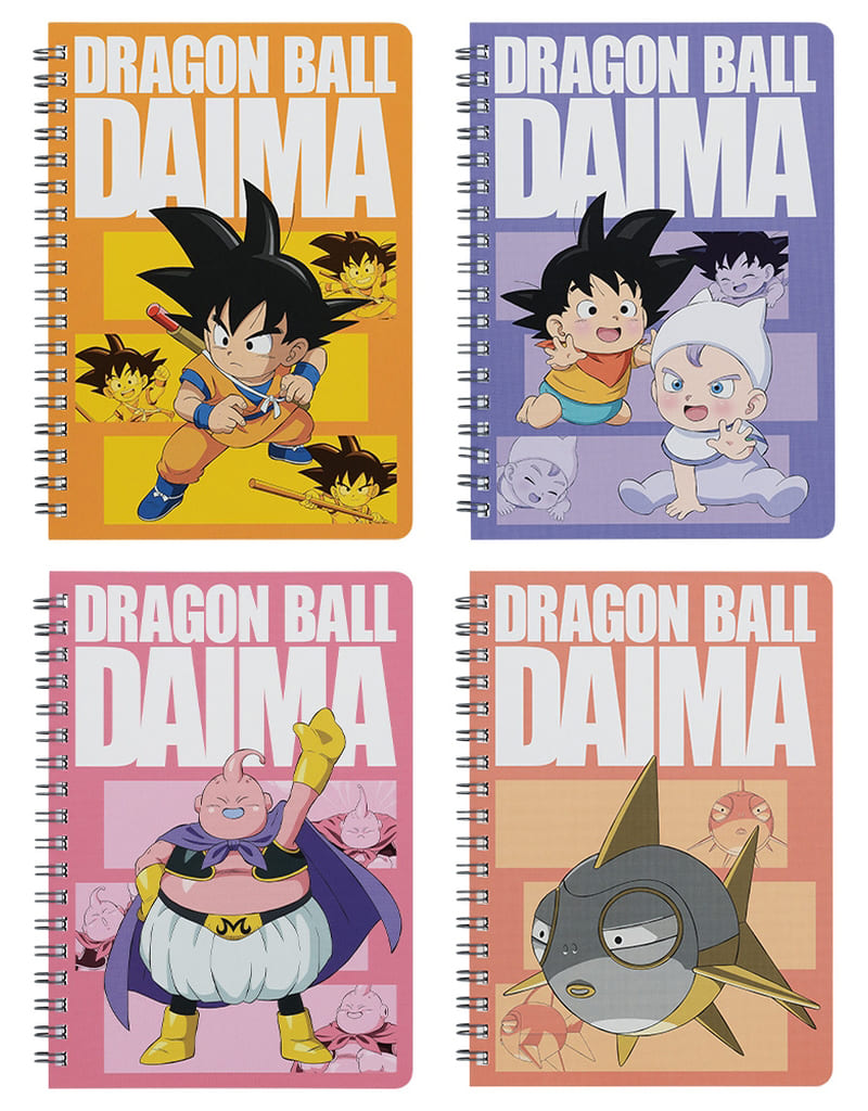 Dragon Ball DAIMA G Prize Ring Notebook Complete Set of 4
