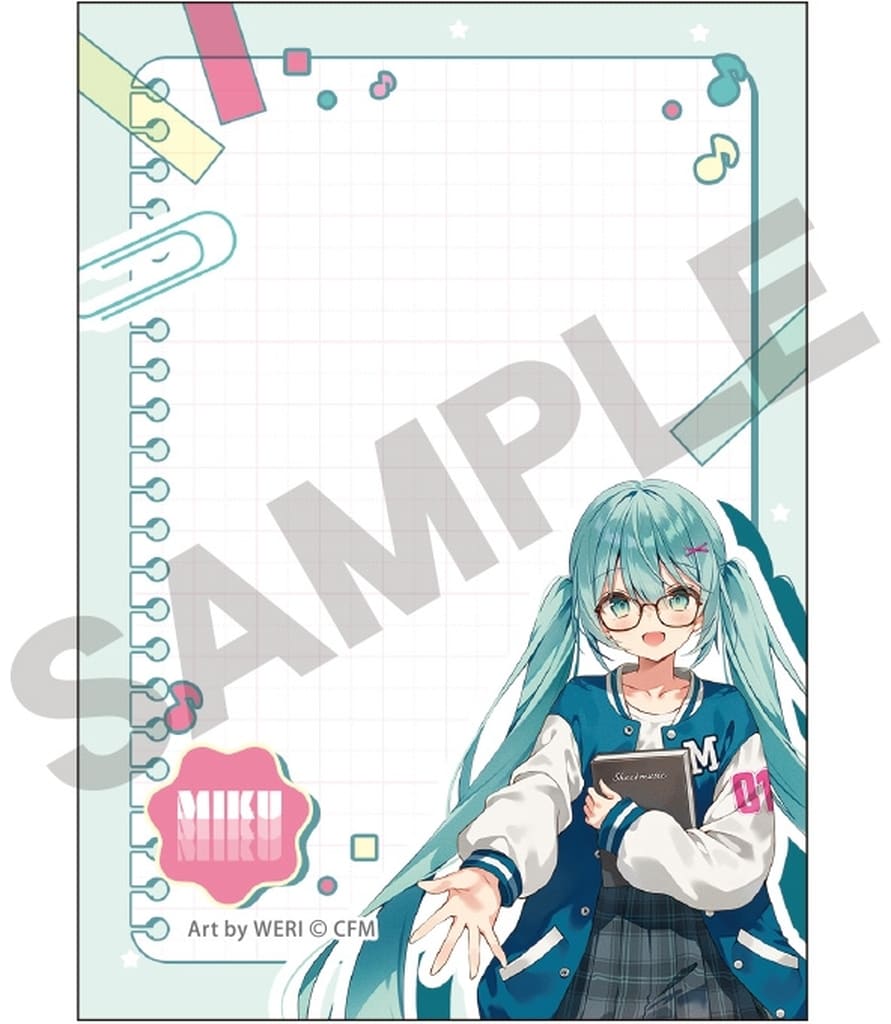 Hatsune Miku & Megurine Luka Mini Memo Glasses Style Notepad VOCALOID Crux Used