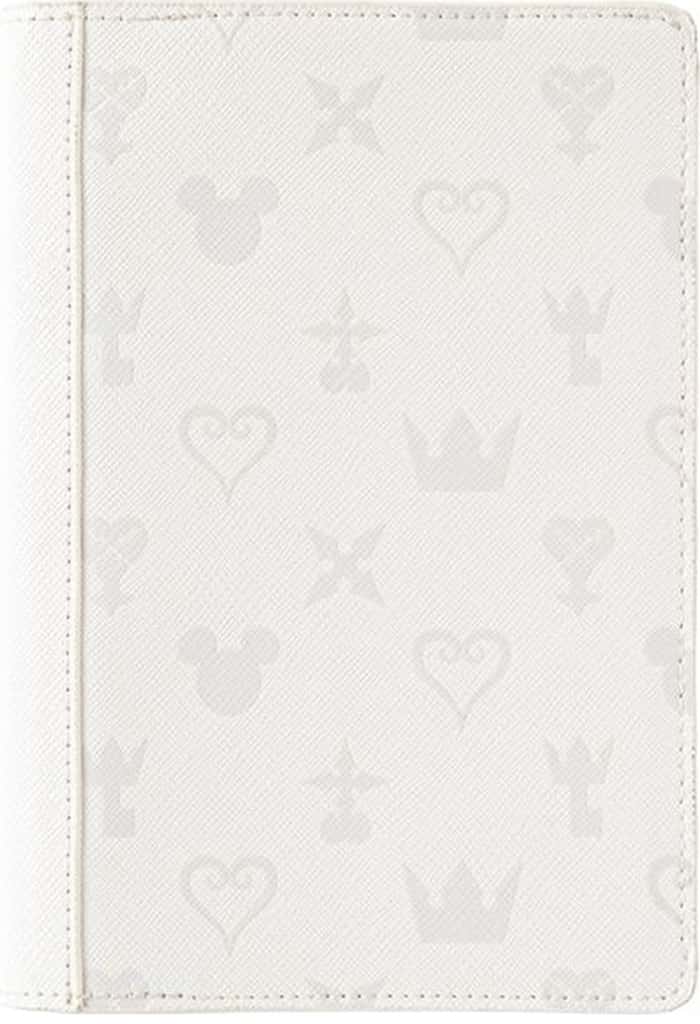 Kingdom Hearts Monogram PU System Planner Cover White