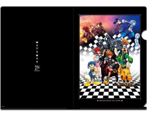 Kingdom Hearts A4 Clear File Set 3-Piece