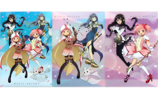 Magia Record: Puella Magi Madoka Magica Side Story A4 Clear File Set (3pcs) - Lawson Exclusive - Pre-owned