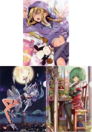 Magia Record: Puella Magi Madoka Magica Side Story A4 Clear File Set (3pcs) - Lawson Campaign Promo (Pre-owned)