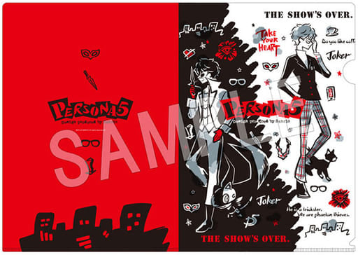 Persona 5 Protagonist Design Produced by Sanrio A4 Clear File