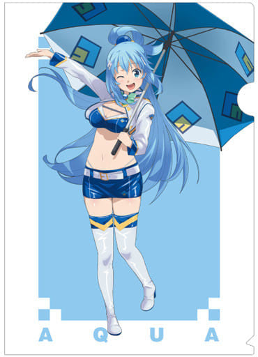 Aqua Race Queen Ver. A4 Clear File KonoSuba