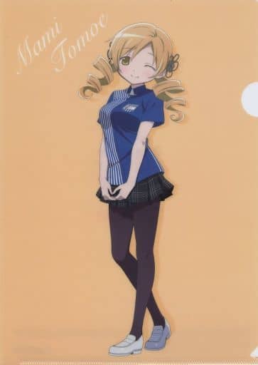 Mami Tomoe A4 Clear File - Puella Magi Madoka Magica 10th Anniversary × Lawson Promotional Item (Approx. 310 x 220 mm) Pre-owned