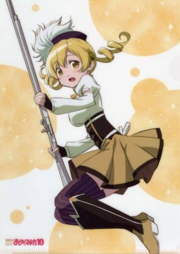 Mami Tomoe A4 Event Visual Clear File - Puella Magi Madoka Magica 10 Exhibition - Aniplex (A4, Pre-owned)