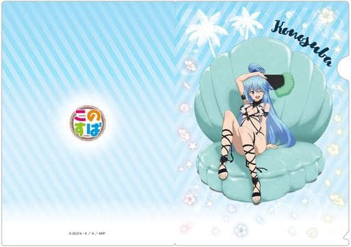 KonoSuba A4 Clear File Set (3 Types) Swimsuit Artwork