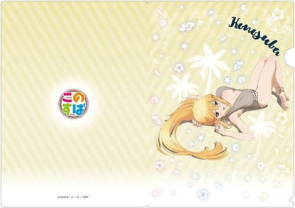 KonoSuba A4 Clear File Set (3 Types) Swimsuit Artwork