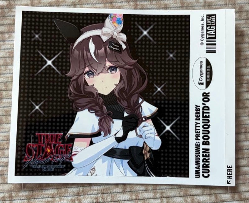 Curren Bouquetd'or Label Can Sticker — Umamusume: Pretty Derby 7th Event World Tour "THE STAGE" in Tokyo