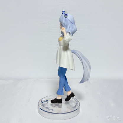 Hishi Miracle 5-Piece Collector Set - Prize Figure, Racing Outfit Acrylic Stands & Can Badge | Umamusume: Pretty Derby
