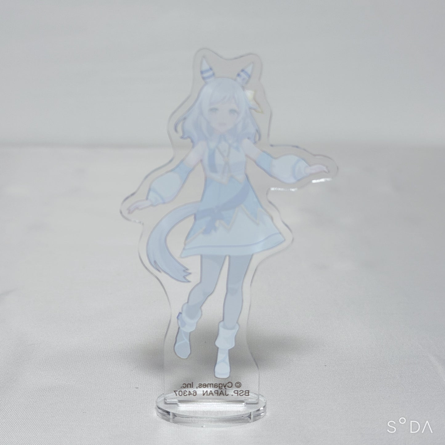 Hishi Miracle 5-Piece Collector Set - Prize Figure, Racing Outfit Acrylic Stands & Can Badge | Umamusume: Pretty Derby