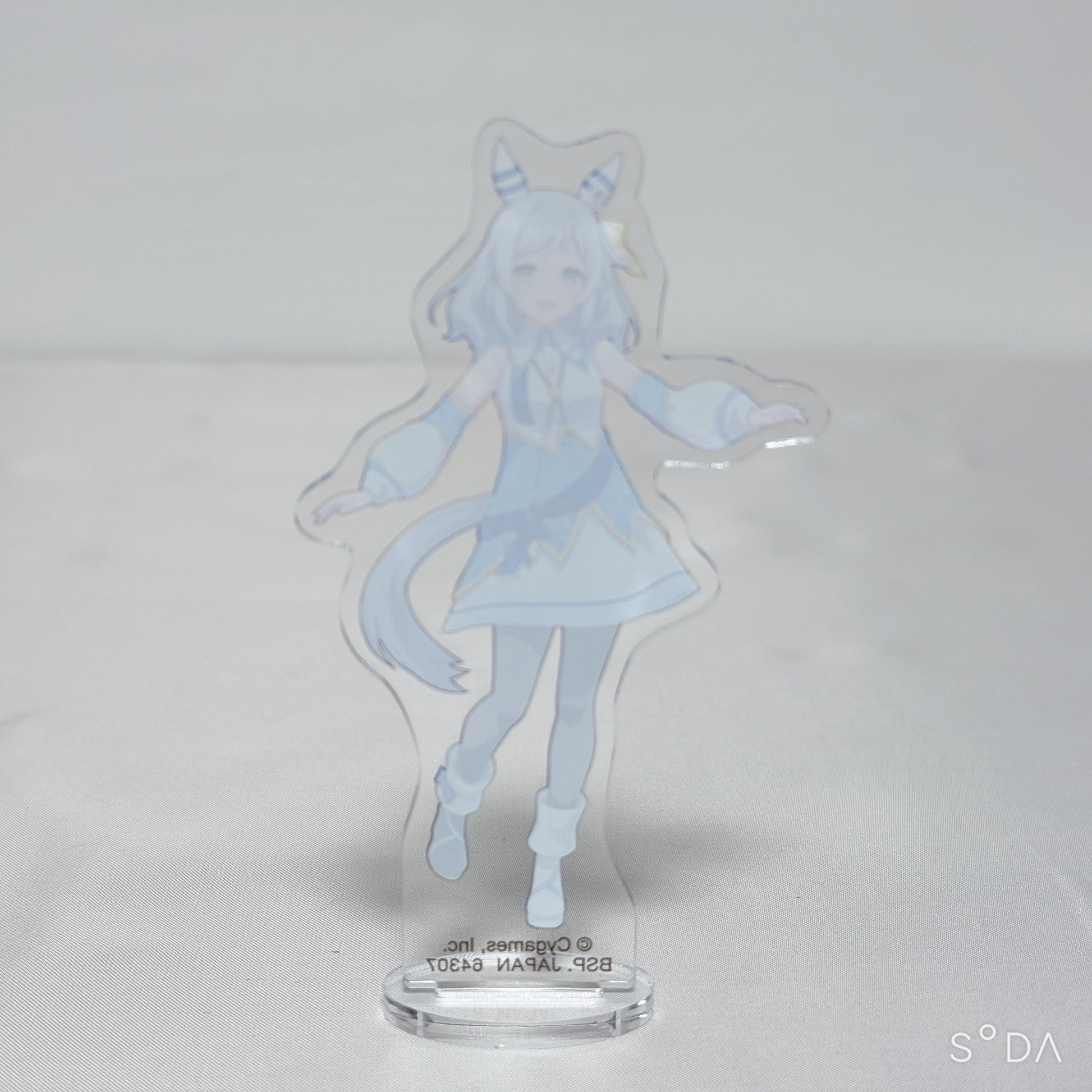 Hishi Miracle 5-Piece Collector Set - Prize Figure, Racing Outfit Acrylic Stands & Can Badge | Umamusume: Pretty Derby
