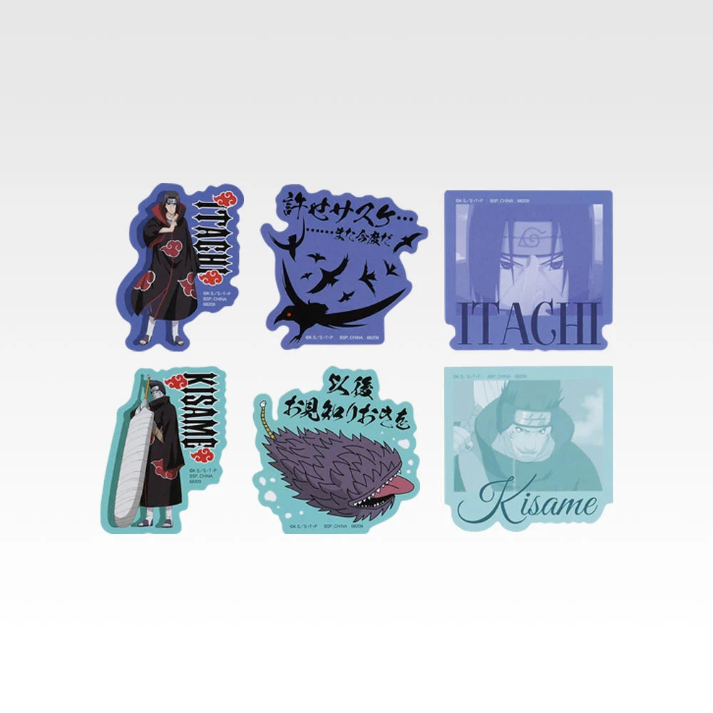 Itachi & Kisame Flake Stickers (6) - Variety Sticker (10 Types, Complete Set Available) - Ichiban Kuji I Prize - Naruto Shippuden