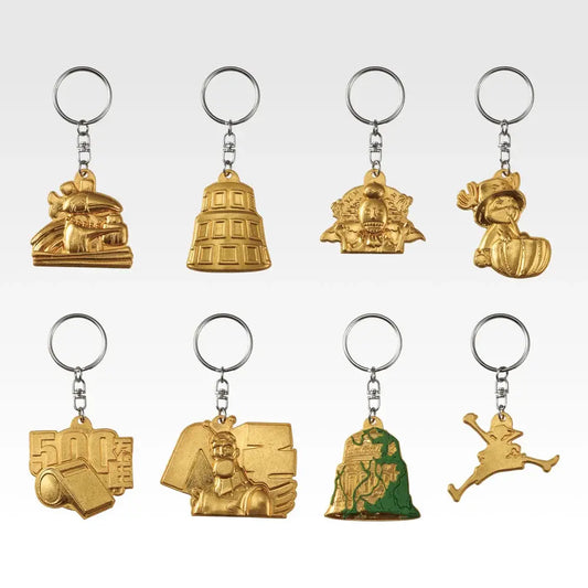 Golden Metal Charm (8 Types, Complete Set Available) - Ichiban Kuji I Prize - One Piece