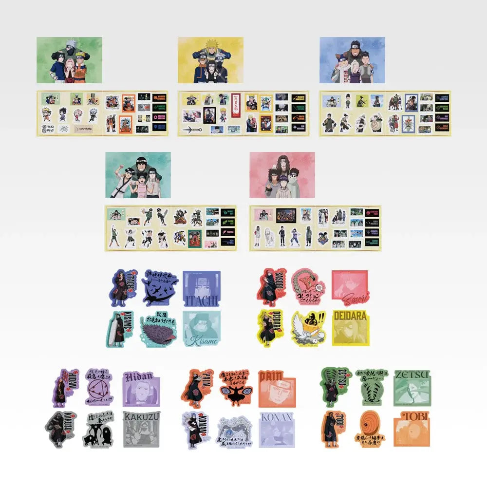 Variety Sticker (10 Types, Complete Set Available) - Ichiban Kuji I Prize - Naruto Shippuden