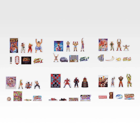 Sticker Collection (6 Types, Complete Set Available) - Ichiban Kuji H Prize - Street Fighter