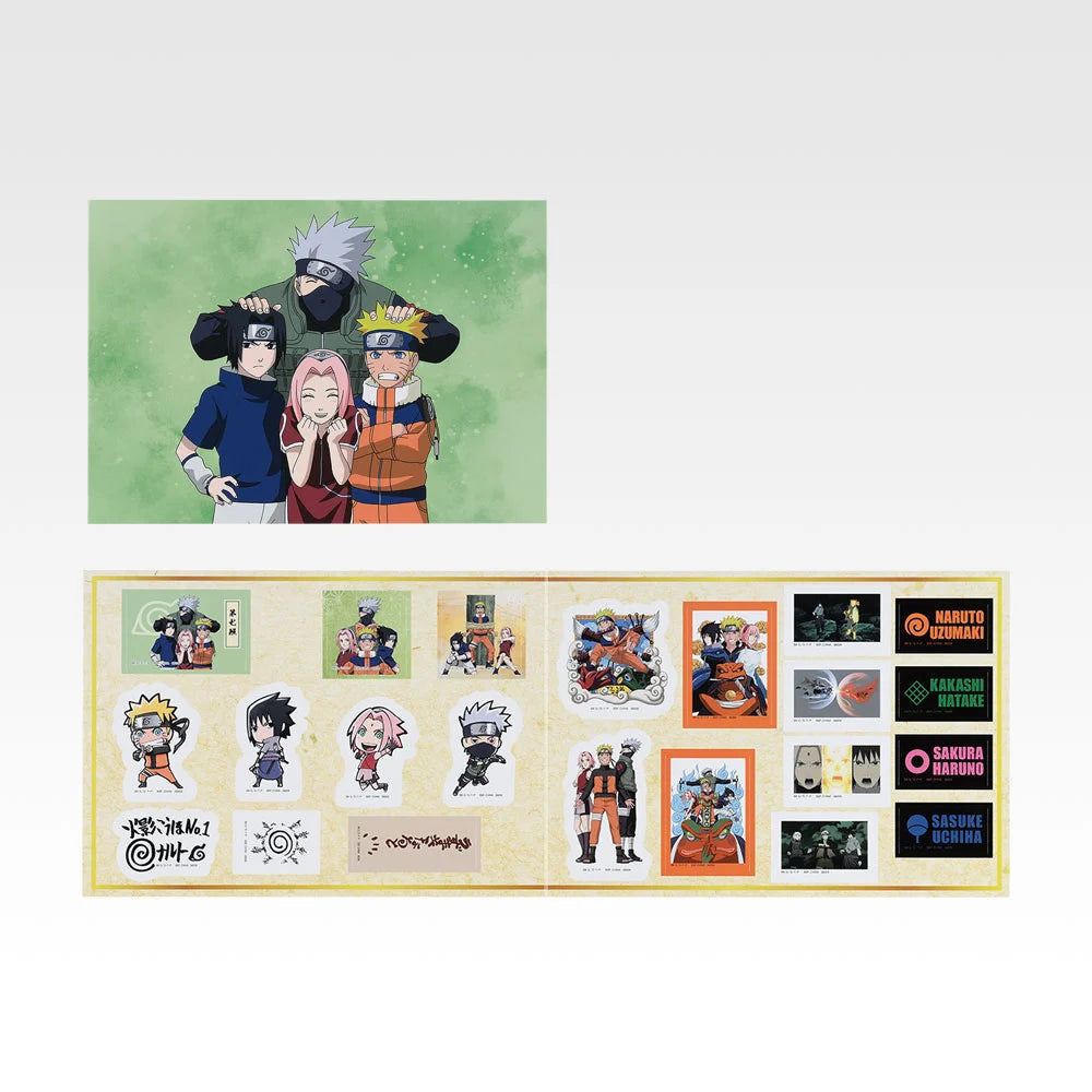 Team Kakashi Fold-out Sticker - Variety Sticker (10 Types, Complete Set Available) - Ichiban Kuji I Prize - Naruto Shippuden