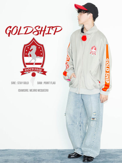 Gold Ship Track Jacket (Jersey) - Brand New - Official JRA Racehorse Apparel - M-L/XL