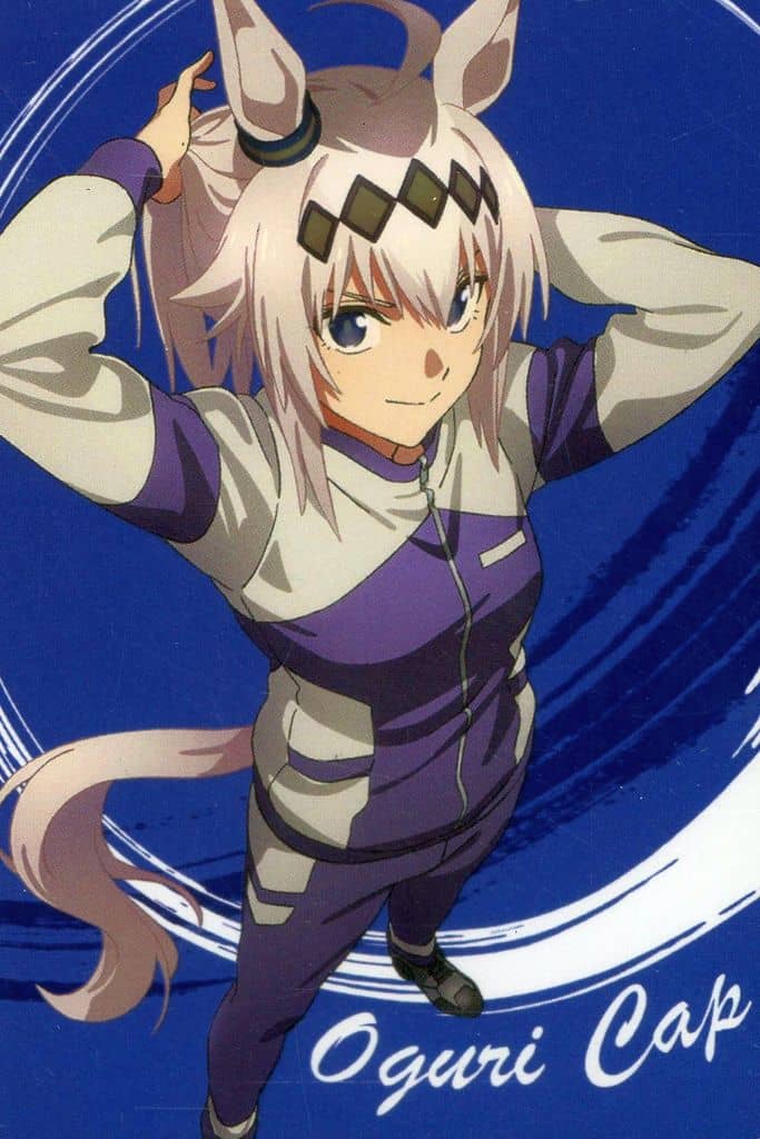 Oguri Cap Metallic Placard Card - Umamusume: Cinderella Gray Twin Wafer Series (Bandai, Rare, Pre-owned)