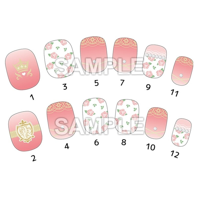LaLa 50th Anniversary Nail Tips (12 Tips) - Lawson Loppi HMV Exclusive - Snow White with the Red Hair, Ouran, Vampire Knight & Natsume
