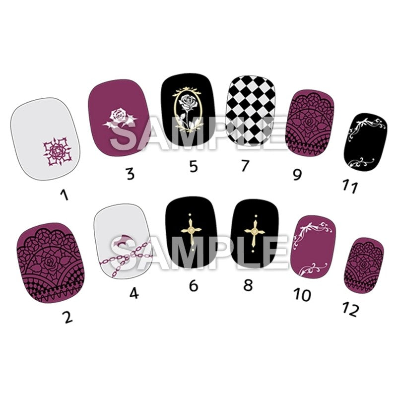 LaLa 50th Anniversary Nail Tips (12 Tips) - Lawson Loppi HMV Exclusive - Snow White with the Red Hair, Ouran, Vampire Knight & Natsume